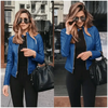 Elegance Autumn And Winter New Solid Color Jacket For Women's PU Leather Warmth Fashion Long-Sleeved Jacket For Women by Stevvex
