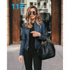 Elegance Autumn And Winter New Solid Color Jacket For Women's PU Leather Warmth Fashion Long-Sleeved Jacket For Women by Stevvex
