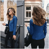 Elegance Autumn And Winter New Solid Color Jacket For Women's PU Leather Warmth Fashion Long-Sleeved Jacket For Women by Stevvex