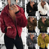 Elegance Faux Fur Women Coat With Hood High Waist Fashion Slim Black /Red /Pink Faux Fur Jacket Fake Rabbit Fur Coats by Stevvex