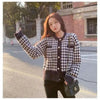 Elegance Short Sweater Cardigan Jacket For Women Modern Imitation Mink Fleece Knitwear Tops Vintage O-neck Knitted Coats by Stevvex