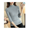 Elegance Solid White and Black Tops,Sweaters Winter Long Sleeve Turtleneck Pullovers Women's Sweaters Female Clothing by Stevvex