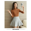 Elegance Solid White and Black Tops,Sweaters Winter Long Sleeve Turtleneck Pullovers Women's Sweaters Female Clothing by Stevvex