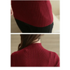 Elegance Solid White and Black Tops,Sweaters Winter Long Sleeve Turtleneck Pullovers Women's Sweaters Female Clothing by Stevvex