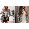 Elegance Women Tweed Jackets Fashionable Office Ladies Black Tassel Houndstooth Coats Female Autumn Vintage Thick Plaid Coat Girls Chic by Stevvex