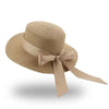 Elegant Adult Bucket Hat Beach Summer Straw Hats for Women Beach Sun Straw Hat Wide Luxury Comfortable Hat Flat Top Ribbon Bowknot Elegant Luxury Women Summer Hat 56-58cm by Stevvex