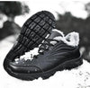 Elegant Black Winter Men Waterproof Snow Shoes Comfortable Sneakers Mens Work Casual Shoes Non-Slip Light Rubber Sole Walk Fashion Sneakers Breathable Comfort Walking Shoes For Mens by Stevvex