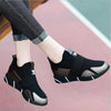 Elegant Black Women Sneakers Vulcanized Shoes Ladies Casual Shoes Breathable Walking Mesh Flats Sport Running Women's Lightweight Simple Espadrilles Everyday Walking Fashion Shoes by Stevvex
