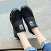 Elegant Black Women Sneakers Vulcanized Shoes Ladies Casual Shoes Breathable Walking Mesh Flats Sport Running Women's Lightweight Simple Espadrilles Everyday Walking Fashion Shoes by Stevvex