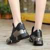 Elegant Black Women Sneakers Vulcanized Shoes Ladies Casual Shoes Breathable Walking Mesh Flats Sport Running Women's Lightweight Simple Espadrilles Everyday Walking Fashion Shoes by Stevvex