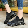 Elegant Black Women Sneakers Vulcanized Shoes Ladies Casual Shoes Breathable Walking Mesh Flats Sport Running Women's Lightweight Simple Espadrilles Everyday Walking Fashion Shoes by Stevvex