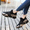 Elegant Black Women Sneakers Vulcanized Shoes Ladies Casual Shoes Breathable Walking Mesh Flats Sport Running Women's Lightweight Simple Espadrilles Everyday Walking Fashion Shoes by Stevvex
