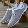 Elegant Casual Mens Shoes Lace-Up Linen Cloth Breathable Mens Canvas Shoes Flats Driving Walking Shoes Driving Sneakers Casual Cloth Shoes Lightweight Outdoor Shoes by Stevvex