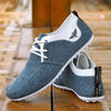 Elegant Casual Mens Shoes Lace-Up Linen Cloth Breathable Mens Canvas Shoes Flats Driving Walking Shoes Driving Sneakers Casual Cloth Shoes Lightweight Outdoor Shoes by Stevvex