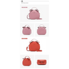 Elegant Cute Geometrical Women Handbag Soft PU Leather Women's Crossbody Messenger Bags Round Ladies Shoulder Bag by Stevvex