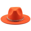 Elegant Green Fedora Hats Women Men Fedora Hats Wide Brim Fedora Hat Summer Chain Band Jazz Hats Winter Autumn Gentleman Outdoor Hat by Stevvex