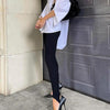 Elegant High Waist Cotton Fitness Basic Pants Casual Spring New Female Skinny Leggings Women Seamless Fitness Leggings Women Seamless Push Up Leggings Workout Pants Breathable Pants by Stevvex