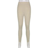 Elegant High Waist Cotton Fitness Basic Pants Casual Spring New Female Skinny Leggings Women Seamless Fitness Leggings Women Seamless Push Up Leggings Workout Pants Breathable Pants by Stevvex