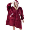 Elegant Large Sweatshirts Woman Oversized Hoodie Winter Blanket With Sleeves Fleece Warm Giant Blanket Hoodies Women Sweatshirts Long Blanket with Sleeves for Winter Hooded Sweatshirt for Women and Men Pullover by Stevvex