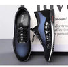 Elegant Leather Mens Luxury Casual Slip On Black Driving Fashion Sneakers Casual Walking Shoes Lightweight Anti-Slip Low Top Breathable Leather Mens Business Sneakers by Stevvex