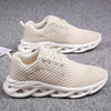 Elegant Modern Mens Sneakers Platform Shoes White Trainers Casual Breathable Mesh Men Women Running Shoes Breathable Walking Sneakers Lightweight Athletic Tennis Casual Sport Sneakers by Stevvex