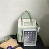 Elegant Nylon Candy Color Waterproof School Bags for Teenagers Girls And Women Nice Patchwork On Backpack For Female by Stevvex