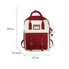 Elegant Nylon Candy Color Waterproof School Bags for Teenagers Girls And Women Nice Patchwork On Backpack For Female by Stevvex