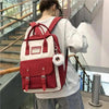 Elegant Nylon Candy Color Waterproof School Bags for Teenagers Girls And Women Nice Patchwork On Backpack For Female by Stevvex