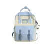Elegant Nylon Candy Color Waterproof School Bags for Teenagers Girls And Women Nice Patchwork On Backpack For Female by Stevvex
