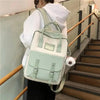 Elegant Nylon Candy Color Waterproof School Bags for Teenagers Girls And Women Nice Patchwork On Backpack For Female by Stevvex