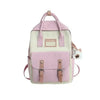Elegant Nylon Candy Color Waterproof School Bags for Teenagers Girls And Women Nice Patchwork On Backpack For Female by Stevvex