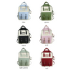 Elegant Nylon Candy Color Waterproof School Bags for Teenagers Girls And Women Nice Patchwork On Backpack For Female by Stevvex