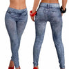 Elegant One Size Women Leggings Jeans Pants With Pocket Slim Leggings Women Fitness Blue Black Women's Classic Legging With Pockets Stretch Elastic Leggings Jeans by Stevvex