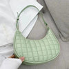Elegant Pure Color Shoulder Underarm Bags, Casual Ladies Zipper Small Purse Top-handle Handbag For Ladies And Girls by Stevvex