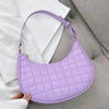 Elegant Pure Color Shoulder Underarm Bags, Casual Ladies Zipper Small Purse Top-handle Handbag For Ladies And Girls by Stevvex