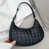 Elegant Pure Color Shoulder Underarm Bags, Casual Ladies Zipper Small Purse Top-handle Handbag For Ladies And Girls by Stevvex
