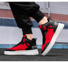 Elegant Sport Men's Sneaker Trend High Top Platform Shoes Spring Vulcanized Shoes Leather Casual Sport Fashion Flat Low Top Sneaker Lace-up Modern Design by Stevvex