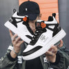 Elegant Sport Men's Sneaker Trend High Top Platform Shoes Spring Vulcanized Shoes Leather Casual Sport Fashion Flat Low Top Sneaker Lace-up Modern Design by Stevvex