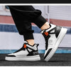 Elegant Sport Men's Sneaker Trend High Top Platform Shoes Spring Vulcanized Shoes Leather Casual Sport Fashion Flat Low Top Sneaker Lace-up Modern Design by Stevvex