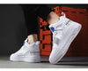 Elegant Sport Men's Sneaker Trend High Top Platform Shoes Spring Vulcanized Shoes Leather Casual Sport Fashion Flat Low Top Sneaker Lace-up Modern Design by Stevvex