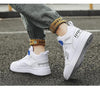 Elegant Sport Men's Sneaker Trend High Top Platform Shoes Spring Vulcanized Shoes Leather Casual Sport Fashion Flat Low Top Sneaker Lace-up Modern Design by Stevvex