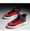 Elegant Sport Men's Sneaker Trend High Top Platform Shoes Spring Vulcanized Shoes Leather Casual Sport Fashion Flat Low Top Sneaker Lace-up Modern Design by Stevvex