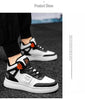 Elegant Sport Men's Sneaker Trend High Top Platform Shoes Spring Vulcanized Shoes Leather Casual Sport Fashion Flat Low Top Sneaker Lace-up Modern Design by Stevvex