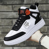 Elegant Sport Men's Sneaker Trend High Top Platform Shoes Spring Vulcanized Shoes Leather Casual Sport Fashion Flat Low Top Sneaker Lace-up Modern Design by Stevvex
