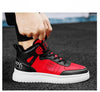 Elegant Sport Men's Sneaker Trend High Top Platform Shoes Spring Vulcanized Shoes Leather Casual Sport Fashion Flat Low Top Sneaker Lace-up Modern Design by Stevvex
