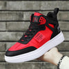 Elegant Sport Men's Sneaker Trend High Top Platform Shoes Spring Vulcanized Shoes Leather Casual Sport Fashion Flat Low Top Sneaker Lace-up Modern Design by Stevvex