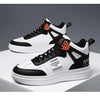Elegant Sport Men's Sneaker Trend High Top Platform Shoes Spring Vulcanized Shoes Leather Casual Sport Fashion Flat Low Top Sneaker Lace-up Modern Design by Stevvex
