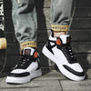 Elegant Sport Men's Sneaker Trend High Top Platform Shoes Spring Vulcanized Shoes Leather Casual Sport Fashion Flat Low Top Sneaker Lace-up Modern Design by Stevvex
