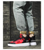 Elegant Sport Men's Sneaker Trend High Top Platform Shoes Spring Vulcanized Shoes Leather Casual Sport Fashion Flat Low Top Sneaker Lace-up Modern Design by Stevvex