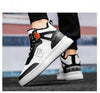 Elegant Sport Men's Sneaker Trend High Top Platform Shoes Spring Vulcanized Shoes Leather Casual Sport Fashion Flat Low Top Sneaker Lace-up Modern Design by Stevvex